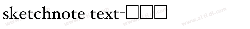 sketchnote text字体转换
